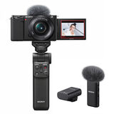 Sony ZV-E10 Vlog Camera Kit with 16-50mm Lens, Grip & Microphone