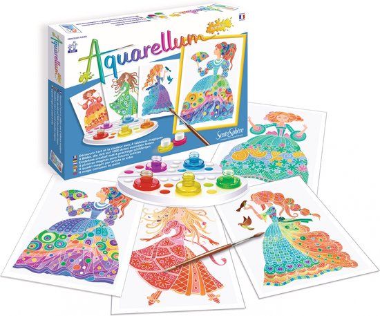 SentoSphère Aquarellum Junior Prinsessen met Bloemen