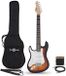 Gear4music 3/4 Linkshandige LA Elektrische Gitaar, Sunburst, + Mini Versterkerpakket
