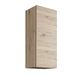 Mama Store Enkele hangkast van hout, omkeerbaar, met push-and-pull-openingssysteem, houten materiaal, natuurlijk eiken, cm