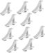 Merkloos / Sans marque Wan GmbH 10 Stuks Koelkast Clips voor Vriezerplanken Aluminium Planksteunen met Gebogen Zwaluwstaartontwerp