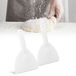 Spatule à pizza lot de 2 - Coupe-pâte en plastique blanc avec trou de suspension