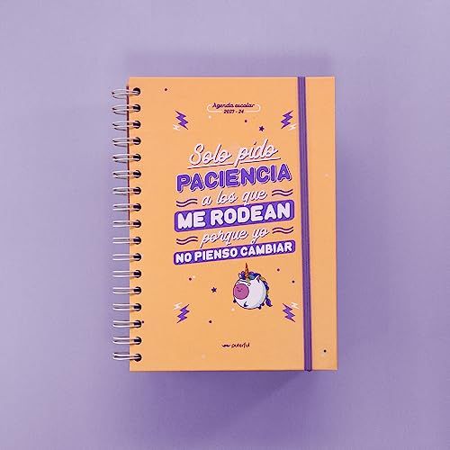 Puterful - Schoolagenda 23/24 - Alleen geduld - A5 - 2023/2024