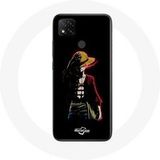 One Piece Manga Anime Luffy Zwarte Achtergrond Maniacase Etui voor Xiaomi Redmi 9C