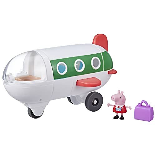 Peppa Pig Peppa's Adventures in het vliegtuig, Peppa, speelgoed voor kleuterschool, 1 figuur en 1 accessoire, vanaf 3 jaar