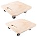Solidchoice - Set de 2 rouleaux de transport en bois pour meubles et déménagement