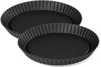 Zenker Set van 2 omgekeerde taartvormen 30 cm Black Metallic