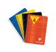 Clairefontaine 668592AMZC Pak met 4 Notitieboekjes met Spiraalbinding - 9x14 cm - 100 Pagina's Kleine Ruitjes - Wit Papier 90 g - Omslag Gecoat Karton - Willekeurige Kleuren