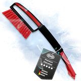 HEYNER® IJskrabber met garde en ergonomische handgreep, 44 x 9,5 cm lemmet | Autobezem van gespleten borstelharen, 1 cm breed