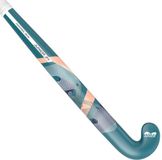 TK Junior Veldhockey Stick 32 Inch Glasvezel Groen Donker Kinderen Beginner 24 mm Mid bow