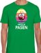 Bellatio Decorations Shoppartners Bv Paasei vrolijk Pasen t-shirt / shirt - groen - heren - Paas kleding / outfit XXL