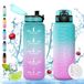 Vikaster Grote drinkfles, 1500 ml, BPA-vrije drinkfles, fiets, lekvrij, geschikt voor koolzuurhoudende dranken, sport voor fiets, fitness, outdoor