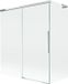 Mexen Rox L badscherm 2-delig schuifbaar 140 + 70 x 150 cm, transparant, chroom