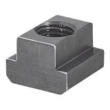 AMF T-groefstuk met schroefdraad - 8mm - 1 stuk