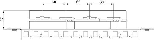 Schneider NSYBS600 Spacial SF/SM Busbar Holder - 600mm