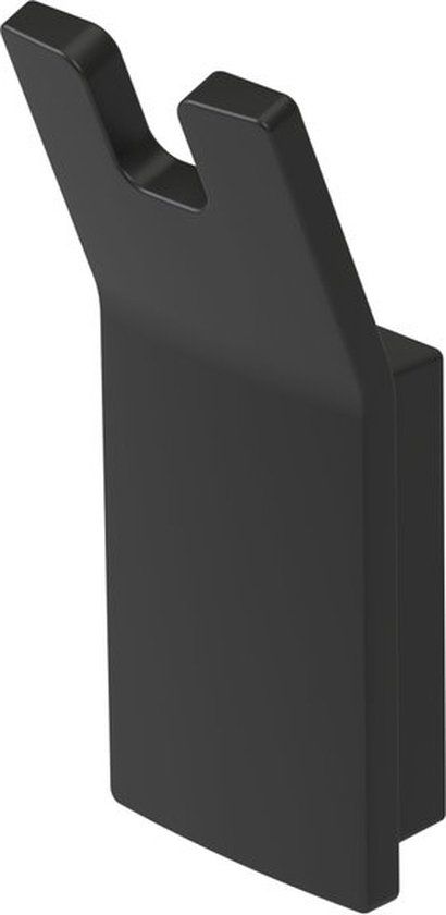 Haceka Aline Dubbele Handdoekhaak Zwart Aluminium