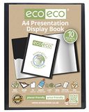 eco-eco A4 50% gerecycleerd 10 Pocket Presentatie Display Book, eco042