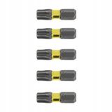 Hogert Embout Torx T25 25 mm 1/4" - 5 pièces
