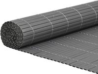 vidaXL Tuinhek Dubbelzijdig Grijs 1,8x3 m PVC