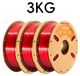 Ultra Silk PLA Filament - Rouge