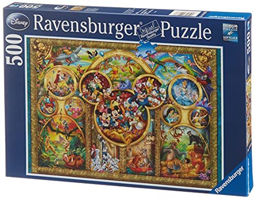 Ravensburger 141838 puzzel Most famous Disney characters - Legpuzzel - 500 stukjes, meerkleurig