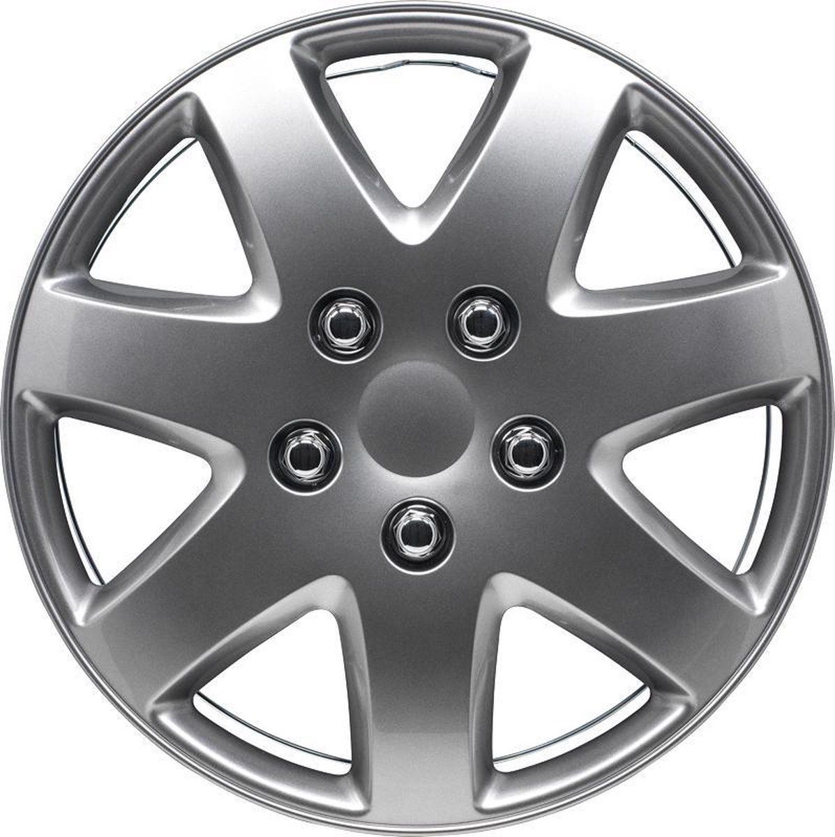 AutoStyle Wieldoppen 16 inch Michigan gun metal - 8714767219484
