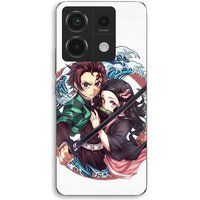 Maniacase Coque Pour Xiaomi Redmi Note 13 Pro 5g Demon Slayer Tanjiro Nezuko brother manga anime