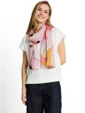 Tom Tailor - Sjaal met bloemenmotief - Polyester - Vrouwen - ONESIZE