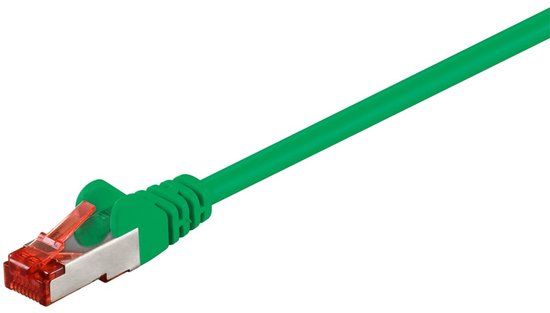 Goobay CAT 6 Patch Cable, S/FTP (PiMF), green 1 m