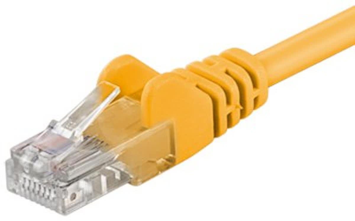 Wentronic CAT6 Netwerkkabel - RJ45 - Geel - 1 m