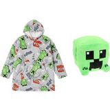 4KidsOnly Minecraft slaapkamerset; handwarmer en hoodie deken