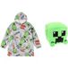 4KidsOnly Minecraft slaapkamerset; handwarmer en hoodie deken