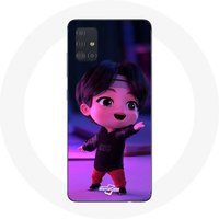 Maniacase Hoesje voor Samsung Galaxy A51 4G BTS TinyTAN Jin Animation