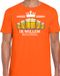 Bellatio Decorations Koningsdag verkleed shirt voor heren - bier, ik willem - oranje - feestkleding M