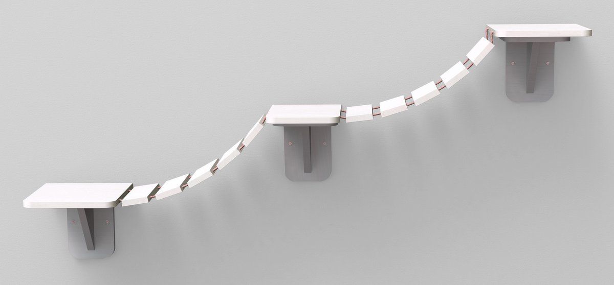 TRIXIE Klim / Klauterladder Wand Wit 150 x 30 cm