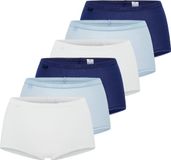 sloggi Dames maxi slip 6 pack Basic+ blauw