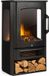 Klarstein Bormio Cheminée Électrique - Poêle Électrique Avec Effet Flammes & Rangement Bois - Autoportant - 2 Niveaux de Chaleur - 2000 W - Noir