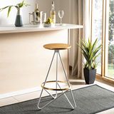 Safavieh Ronan industriële stijl metalen barkruk, 43 x 45 x 76,2 cm