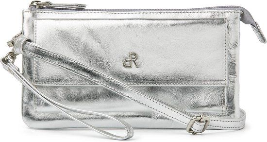 dR Amsterdam Schoudertas / Clutch - Assorted Leather - Zilver