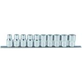 KS Tools 918.0655 1/2" CHROMEplus Dopsleutelset, twaalfkants, 10-dlg 10-19mm