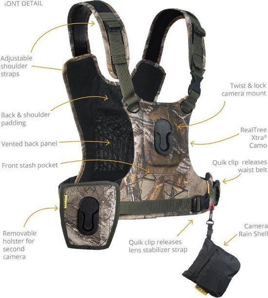 Cotton Carrier G3 Camera Harness 2 Realtree Camo