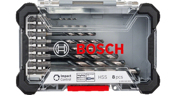 Bosch Impact Control HSS spiraalboorsets