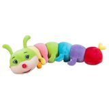 Mel-O-Design Knuffeldier Rups - zachte spandex stof - premium knuffels - mix kleuren - 90 cm