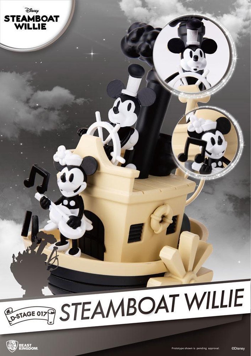 Beast Kingdom Steamboat Willie D-Stage PVC Diorama Mickey & Minnie 15 cm