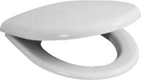 Plieger Brussel Toiletbril - Universele vorm WC Bril - Thermoplast - Wit - Met Deksel