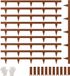 VEVOR Stalen randafscheiding voor de tuin, 10 stuks, 40 x 4,5 cm