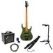 Spira Guitars B-400 MGR Satin Dark Green guitare basse électrique set de démarrage