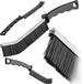 Bol Brosse de nettoyage pour joints et rainures - Brosse à main - Manuelle - Longueur 23 cm - Plastique - Taille M - Écologique - Noir