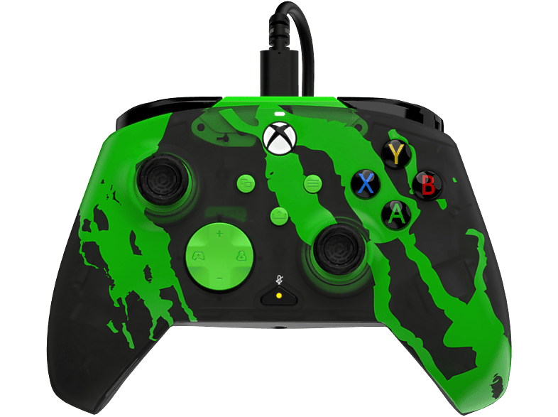 PDP Gaming Rematch Wired Controller - Jolt Green Glow In The Dark Xbox Series X