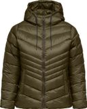 ONLY CARMAKOMA CARMIMI HOOD JACKET OTW - Meisjes - Gewatteerde jassen - Dark Olive - Maat 50